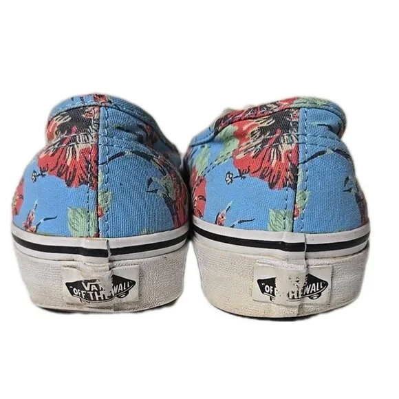 VANS Aloha Yoda Star Wars Blue Floral Shoes Men Size 8 Womens Size 9.5 #TB4R